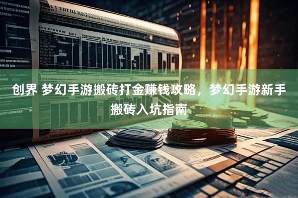 创界 梦幻手游搬砖打金赚钱攻略，梦幻手游新手搬砖入坑指南