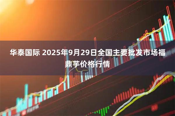 华泰国际 2025年9月29日全国主要批发市场福鼎芋价格行情
