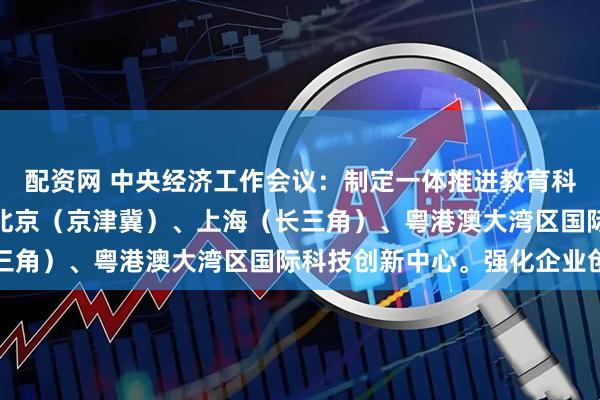 配资网 中央经济工作会议：制定一体推进教育科技人才发展方案。建设北京（京津冀）、上海（长三角）、粤港澳大湾区国际科技创新中心。强化企业创