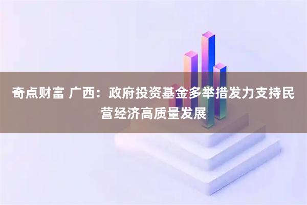 奇点财富 广西：政府投资基金多举措发力支持民营经济高质量发展