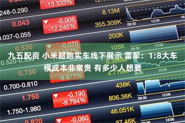 九五配资 小米超跑实车线下展示 雷军：1:8大车模成本非常贵 有多少人想要